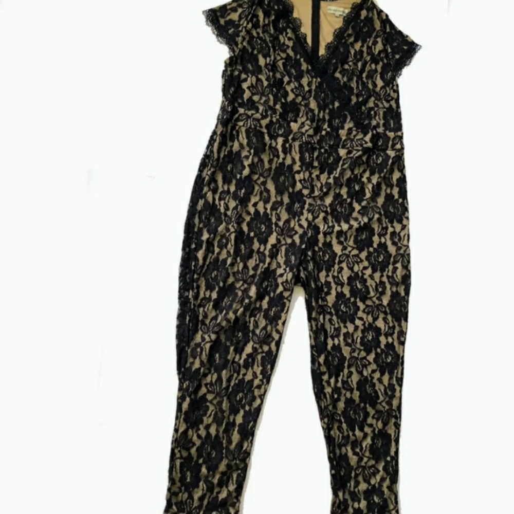 Black Lace overlay jumpsuit